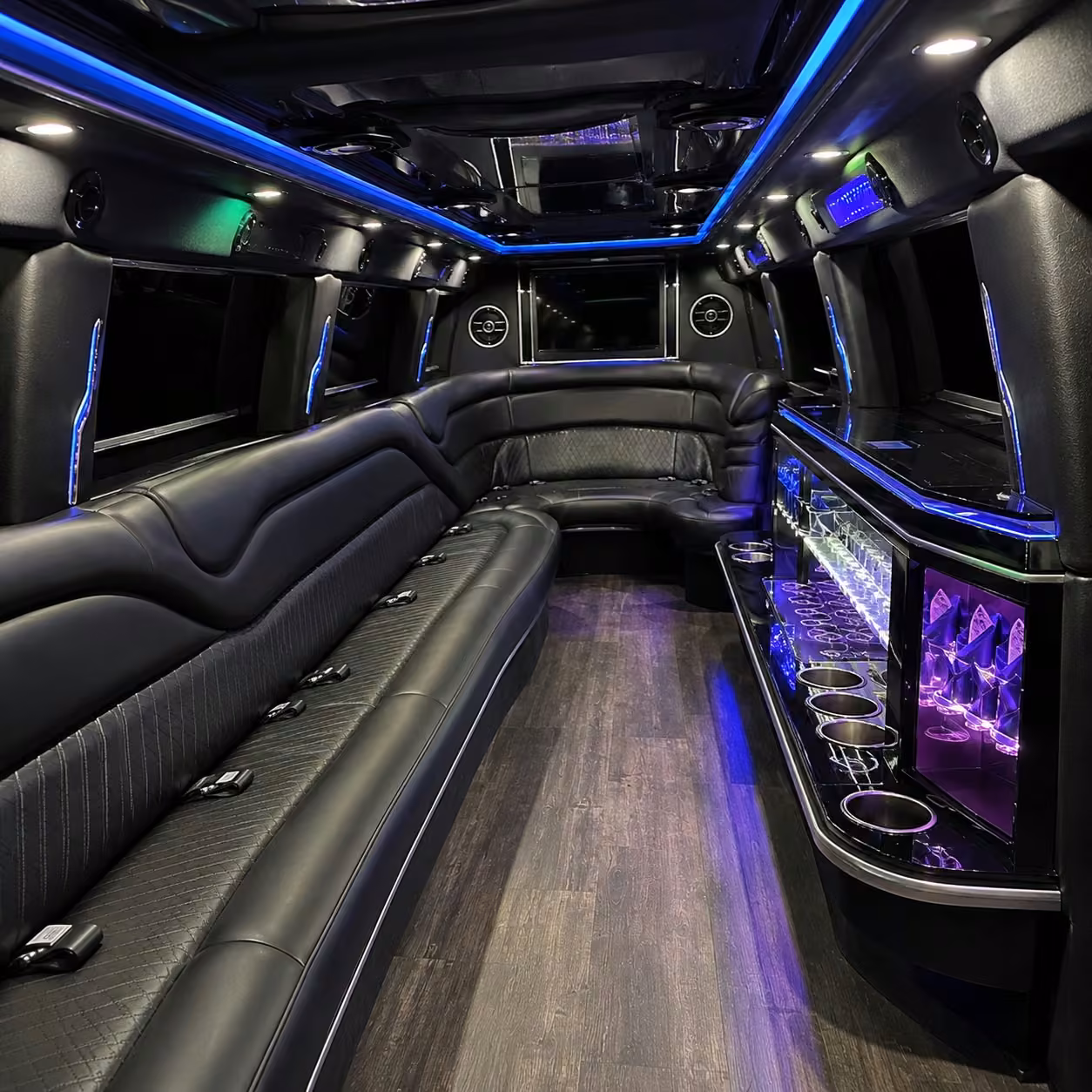 hummer limo inside