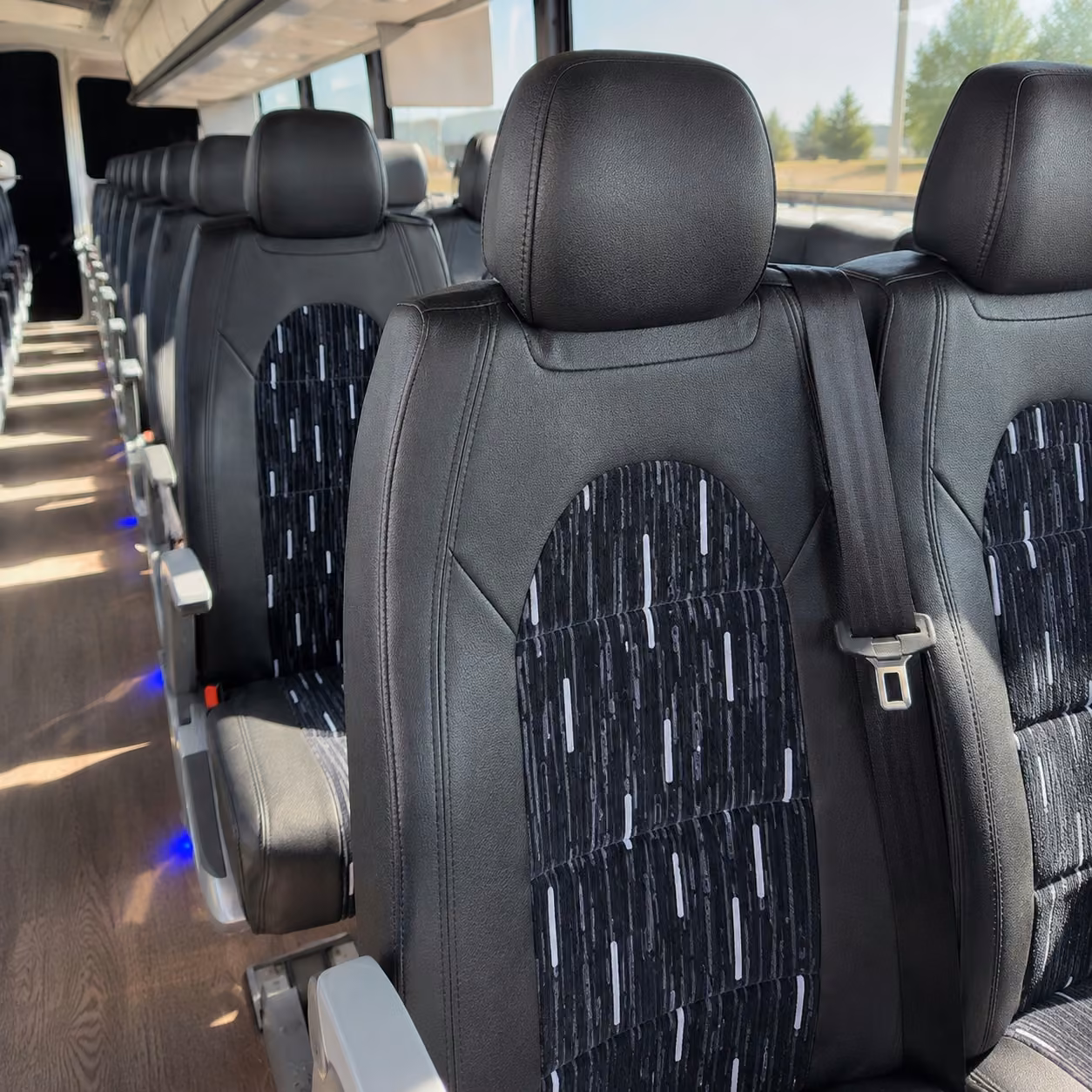 tuscaloosa charter bus interior
